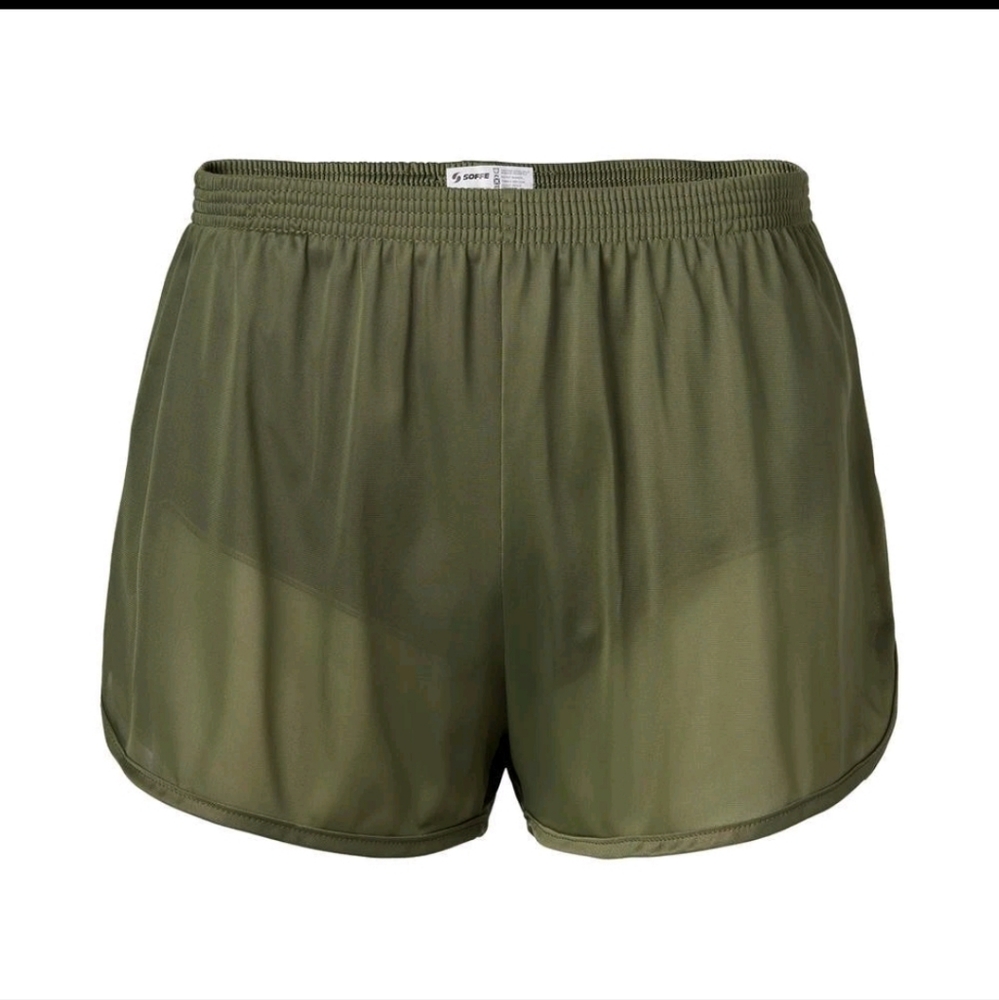 Vintage Soffee Army Green Silkies Running‎ Shorts